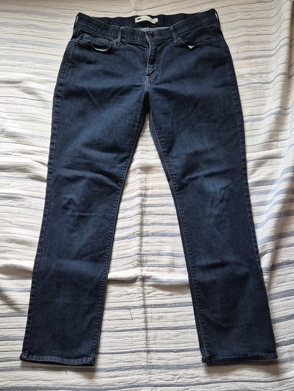 Levi's Women's Dark Blue Straight-Leg Jeans